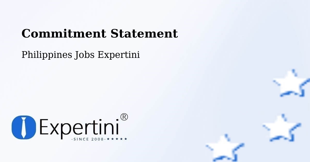 Corporate Commitment – Santa Monica - Philippines Jobs Expertini